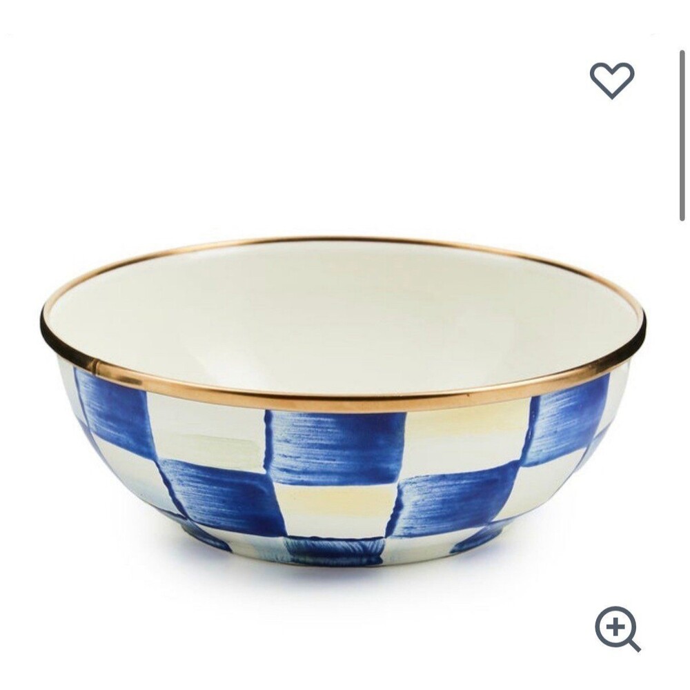 NEW Mackenzie-Childs Royal Check Everyday Bowl 16oz x-Small